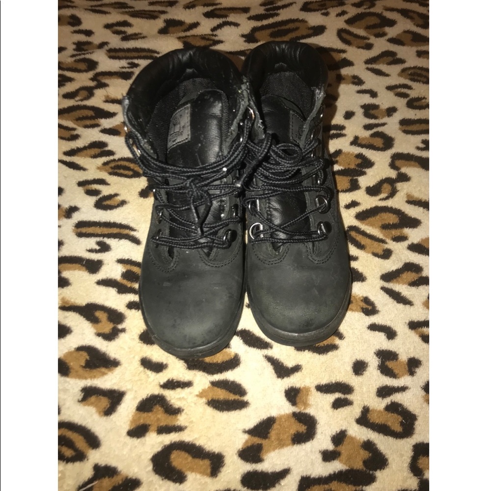 Black Timberland Field Boots